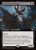 Glossy Finish Bloomburrow Commander Moonstone Eulogist ( #54 )