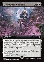 Glossy Finish Bloomburrow Commander Swarmyard Massacre ( #55 )