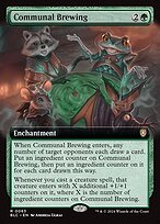 Glossy Finish Bloomburrow Commander Communal Brewing ( #63 )