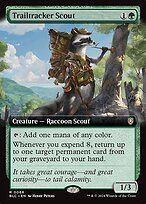 Glossy Finish Bloomburrow Commander Trailtracker Scout ( #68 )