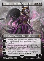 Glossy Finish Bloomburrow Commander Liliana of the Dark Realms ( #78 )