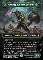 Glossy Finish Bloomburrow Commander Chatterfang, Squirrel General ( #82 )