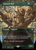 Glossy Finish Bloomburrow Commander Squirrel Mob ( #85 )