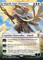 Glossy Finish Bloomburrow Commander Elspeth, Sun's Champion ( #97 )