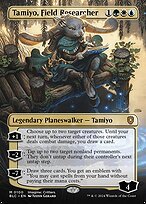 Glossy Finish Bloomburrow Commander Tamiyo, Field Researcher ( #100 )