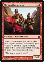 Matte Finish Born of the Gods Akroan Conscriptor ( #87 )