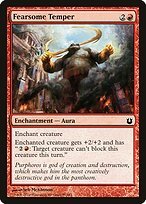 Matte Finish Born of the Gods Fearsome Temper ( #95 )