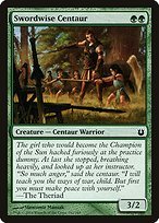 Matte Finish Born of the Gods Swordwise Centaur ( #142 )