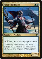 Matte Finish Born of the Gods Kiora's Follower ( #150 )