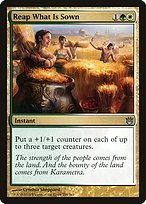 Matte Finish Born of the Gods Reap What Is Sown ( #154 )