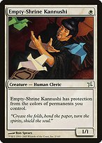 Matte Finish Betrayers of Kamigawa Empty-Shrine Kannushi ( #2 )