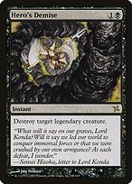 Matte Finish Betrayers of Kamigawa Hero's Demise ( #68 )