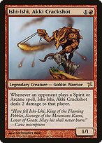 Matte Finish Betrayers of Kamigawa Ishi-Ishi, Akki Crackshot ( #110 )