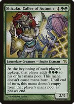 Matte Finish Betrayers of Kamigawa Shizuko, Caller of Autumn ( #144 )