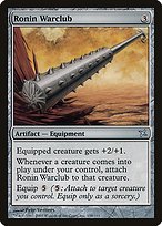 Matte Finish Betrayers of Kamigawa Ronin Warclub ( #158 )