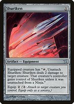 Matte Finish Betrayers of Kamigawa Shuriken ( #160 )