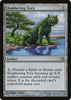 Matte Finish Betrayers of Kamigawa Slumbering Tora ( #161 )