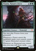 Glossy Finish The Brothers' War Commander Titania, Nature's Force ( #25 )