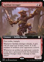 Glossy Finish The Brothers' War Commander Sardian Avenger ( #43 )