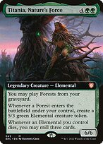 Glossy Finish The Brothers' War Commander Titania, Nature's Force ( #45 )
