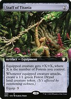 Glossy Finish The Brothers' War Commander Staff of Titania ( #50 )
