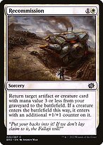 Matte Finish The Brothers' War Recommission ( #22 )