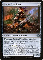 Matte Finish The Brothers' War Yotian Frontliner ( #42 )