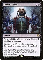 Matte Finish The Brothers' War Diabolic Intent ( #89 )