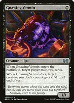 Matte Finish The Brothers' War Gnawing Vermin ( #101 )