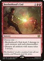 Matte Finish The Brothers' War Brotherhood's End ( #128 )