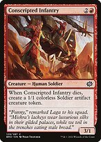 Matte Finish The Brothers' War Conscripted Infantry ( #129 )