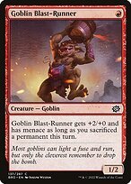 Matte Finish The Brothers' War Goblin Blast-Runner ( #137 )