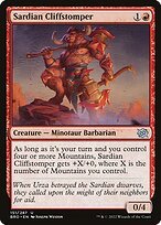 Matte Finish The Brothers' War Sardian Cliffstomper ( #151 )