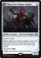 Matte Finish The Brothers' War Phyrexian Dragon Engine ( #163 )