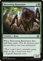 Matte Finish The Brothers' War Burrowing Razormaw ( #173 )