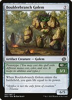 Matte Finish The Brothers' War Boulderbranch Golem ( #197 )