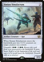 Matte Finish The Brothers' War Simian Simulacrum ( #205 )