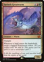 Matte Finish The Brothers' War Sarinth Greatwurm ( #220 )