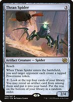 Matte Finish The Brothers' War Thran Spider ( #254 )