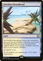 Matte Finish The Brothers' War Fortified Beachhead ( #262 )