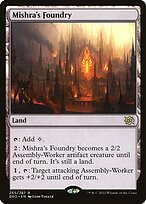 Matte Finish The Brothers' War Mishra's Foundry ( #265 )