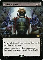 Matte Finish The Brothers' War Diabolic Intent ( #324 )