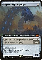 Matte Finish The Brothers' War Phyrexian Fleshgorger ( #332 )