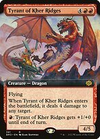 Matte Finish The Brothers' War Tyrant of Kher Ridges ( #341 )