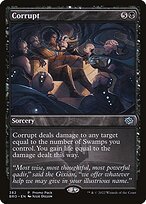 Matte Finish The Brothers' War Corrupt ( #382 )