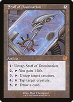 Matte Finish The Brothers' War Retro Artifacts Staff of Domination ( #56 )