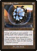 Matte Finish The Brothers' War Retro Artifacts Unwinding Clock ( #61 )