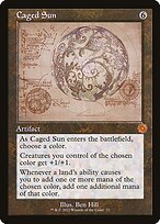 Matte Finish The Brothers' War Retro Artifacts Caged Sun ( #72 )