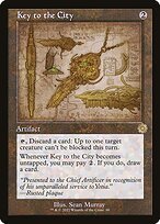 Matte Finish The Brothers' War Retro Artifacts Key to the City ( #90 )