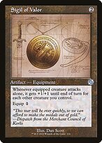 Matte Finish The Brothers' War Retro Artifacts Sigil of Valor ( #116 )